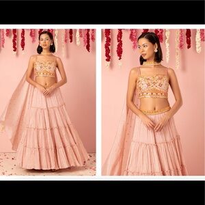 NWT Blush Lehenga Set Size Small - Never Worn!